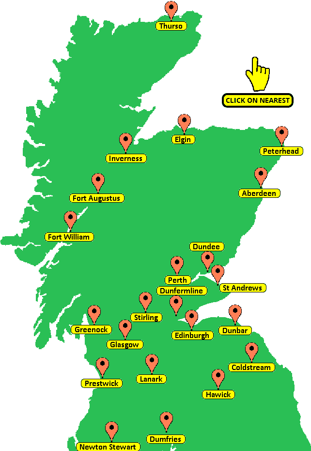 map of scotland